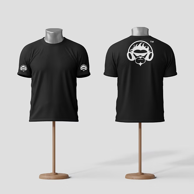 Unisex Black Microfiber Reverse With White Logo