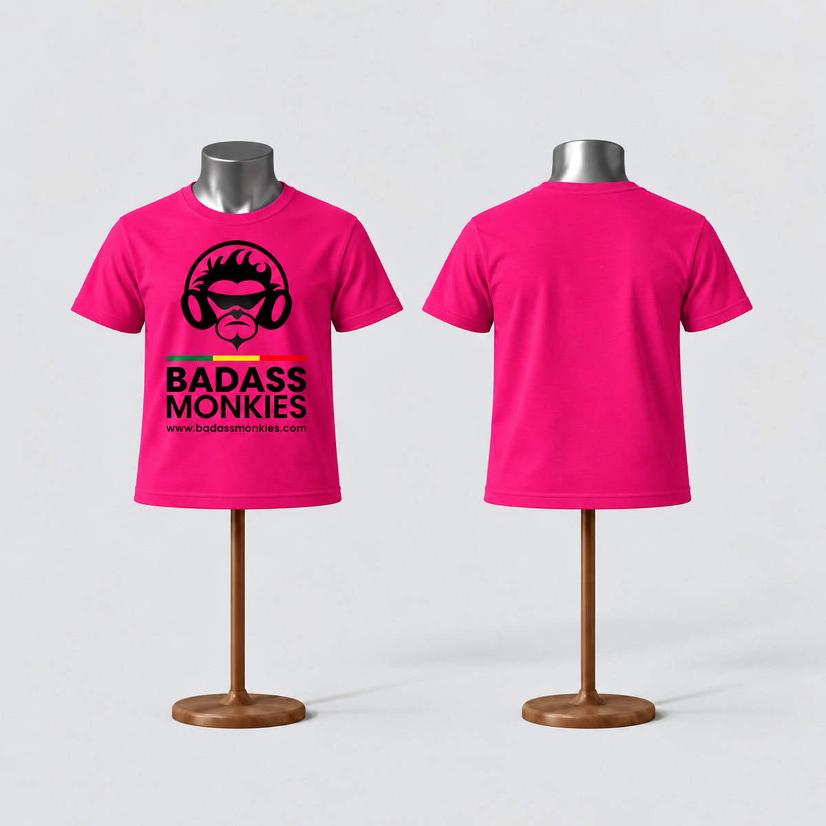 Kids Cotton T-shirt with Black logo