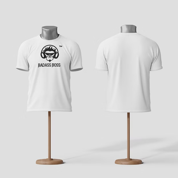 Unisex White Badass Boss