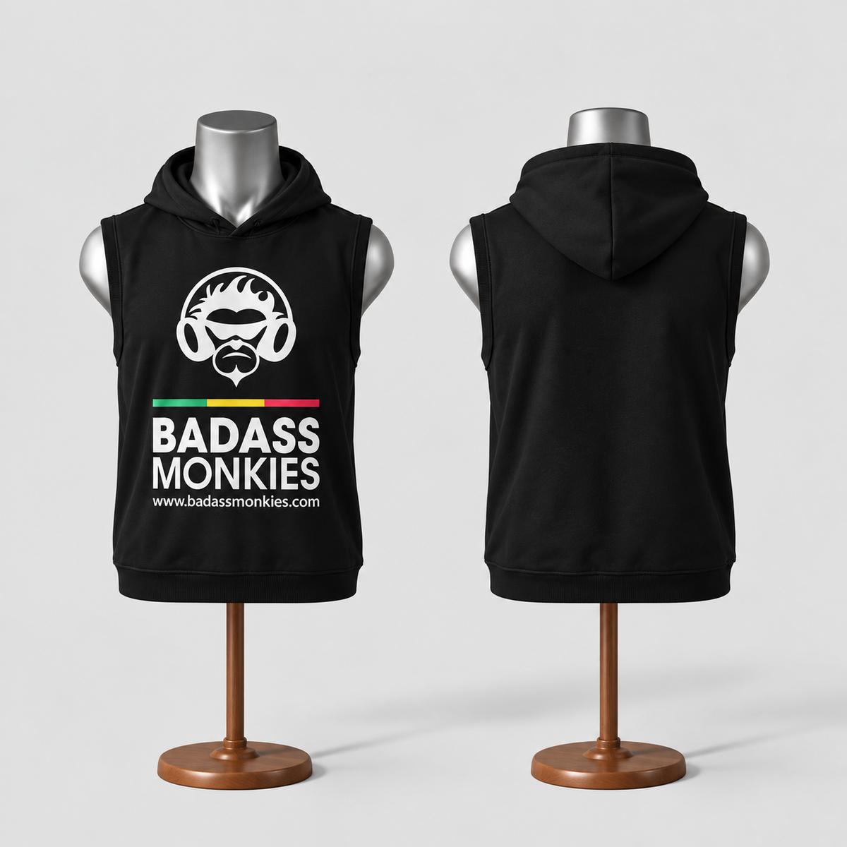 Black Hoodie With White Logo