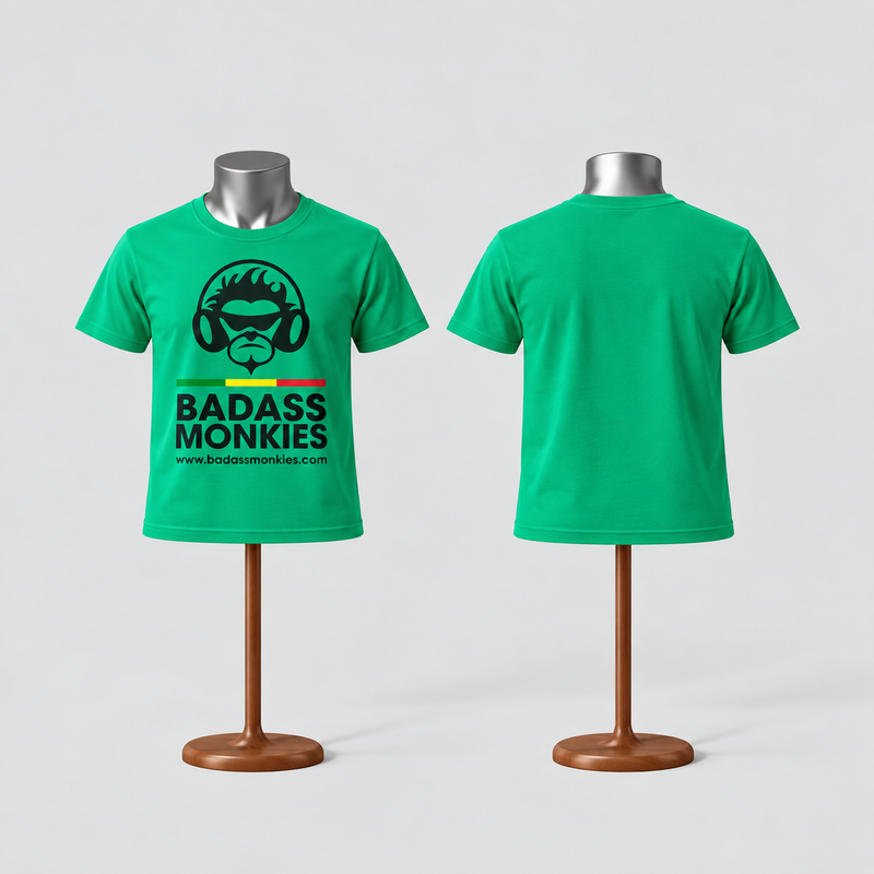 Kids Cotton T-shirt with Black logo