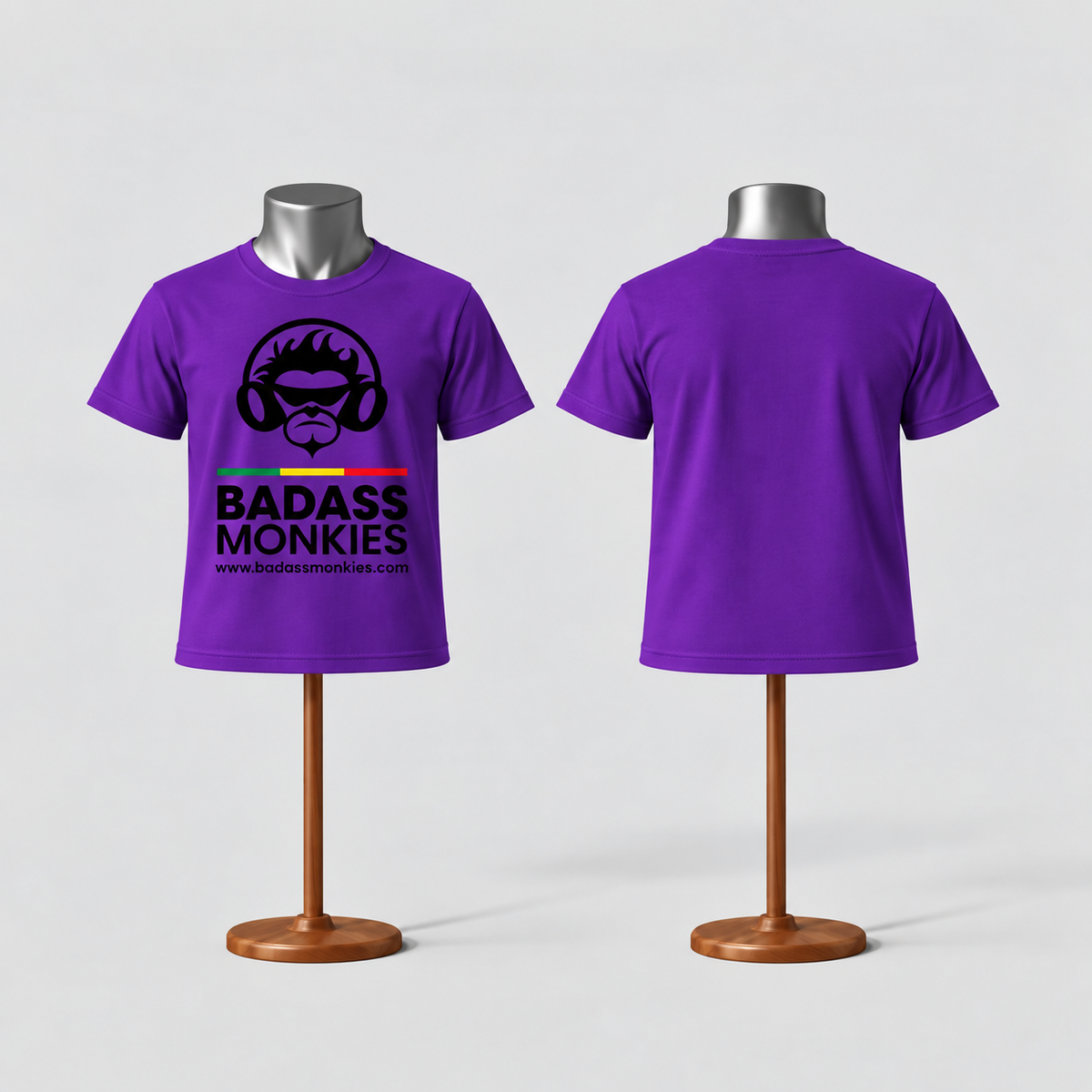 Kids Cotton T-shirt with Black logo