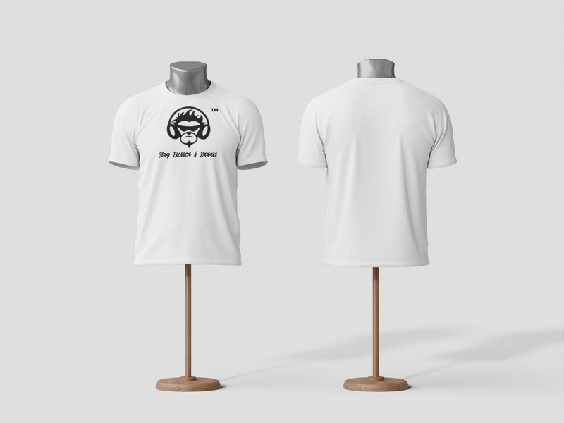 Unisex White Stay Blessed & Badass